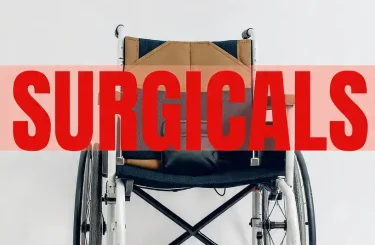 a_wheelchair_and_the_word_surgicals_in